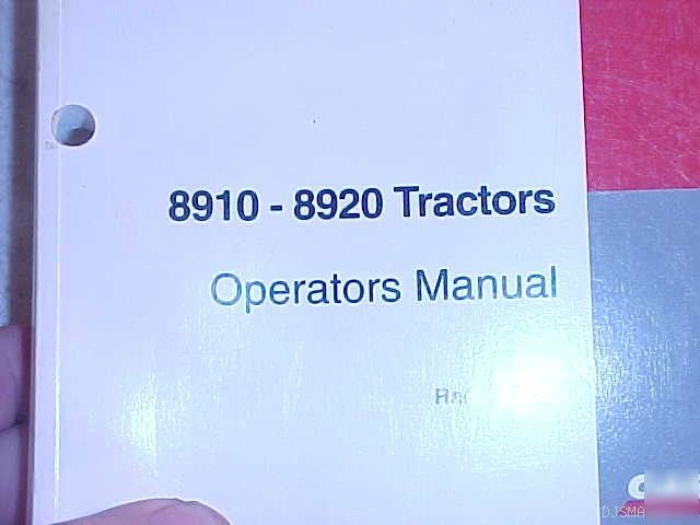 Ih case 8910 8920 tractor operators manual