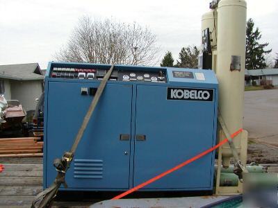 Kobelco rotary screw air compressor dryer &filters 60HP