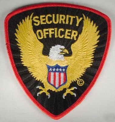 New brand security officer shoulder patch 