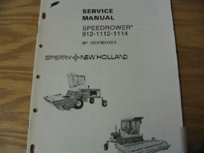 New holland speedrower 912 1112 1114 service manual