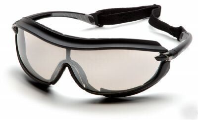 New pyramex XS3 plus i/o mirror antifog safety goggle