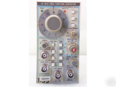 Tektronix FG501A function generator plug in