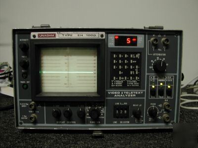 Unaohm eh 1000 video and teletext analyzer