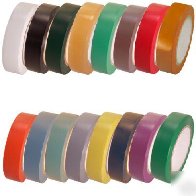 16 rolls rainbow pack cvt-636 vinyl tape 1