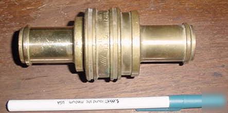 Brass hose quick connector coupler (heavy duty)