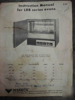 Despatch oven; approx. 3' x 3' x 3' inside; 4800 watts