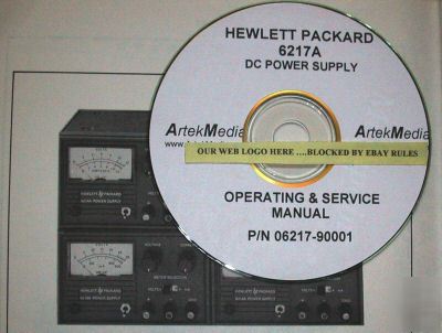 Hp 6217A dc power supply operating & service manual