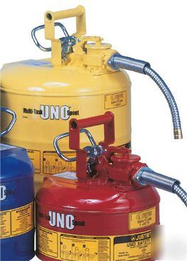 Justrite 1 gallon uno safety diesel can type 2 