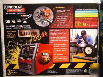 New lincoln 100HD (100 hd) ~flux-cored wire feed welder~ 