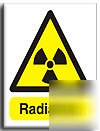 Radiation sign-semi rigid-300X400MM(wa-118-rm)