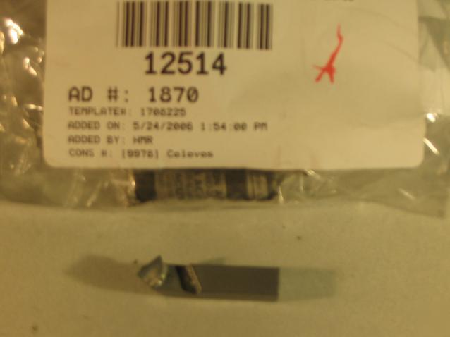 Toolmex TSE5 C2 carbide tool bit 4K152 qn=10