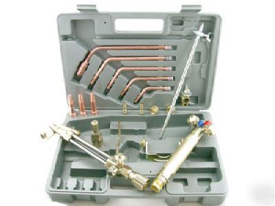 Welding kit for broad range of cutting, heating apps.