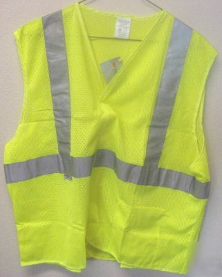 Ansi class ii 3M mesh zippered reflective safety vest