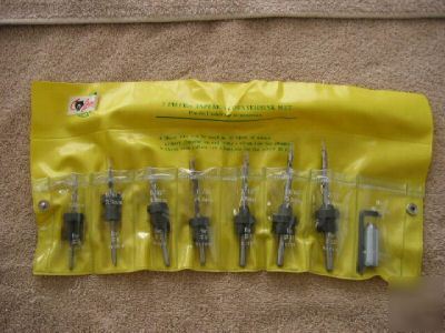 Grizzly 7 piece tapered countersink set for woodscrews