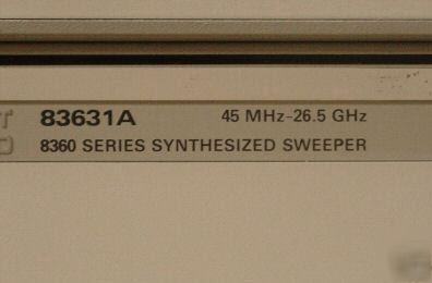 Hpagilent 83631A synthesized sweeper