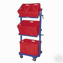 Vestil 3-tier stock cart