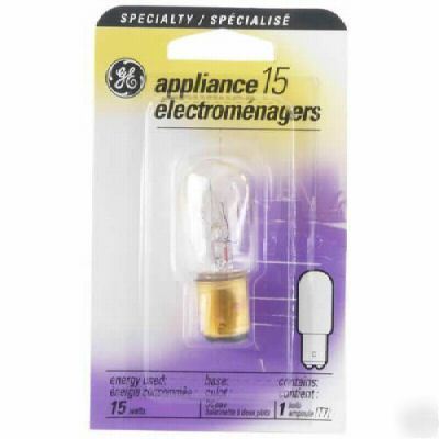 X10 ge 15T7/dc card 15W 120V 35154 appliance lamp bulb