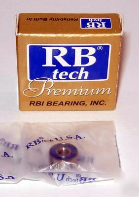 (10) R2RS premium grade ball bearings, 1/8
