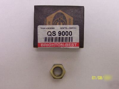 100 pc brighton-best grade 8 hex nuts zinc nuts 3/8-24