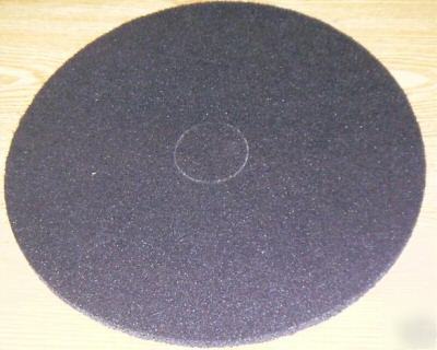 New lot of 5 black stripping pads floor maintenance