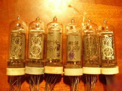 New in-14 russian nixie tube lot of 12 
