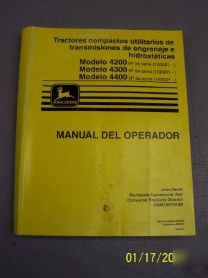 Spanish/english john deere hydrostatic gear manual