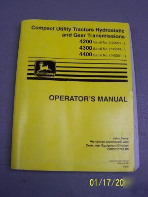 Spanish/english john deere hydrostatic gear manual