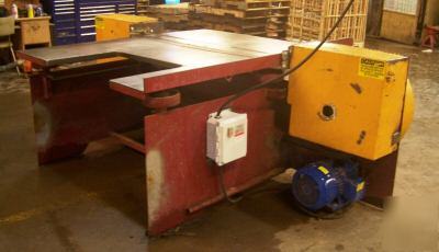 Jbc pallet denailer disassembler teardown machine 