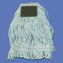 Looped mop head with scrub pad-uns 903BL