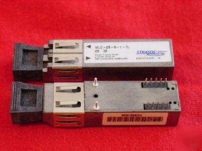 1 pc. stratos# mlc-25-8-1-tl, optical transceiver, cl