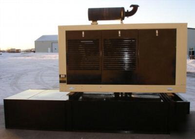 76KW kohler / john deere diesel generator - 393 hours