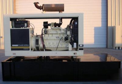 76KW kohler / john deere diesel generator - 393 hours