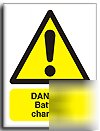 Battery charging sign-adh.vinyl-200X250MM(wa-106-ae)