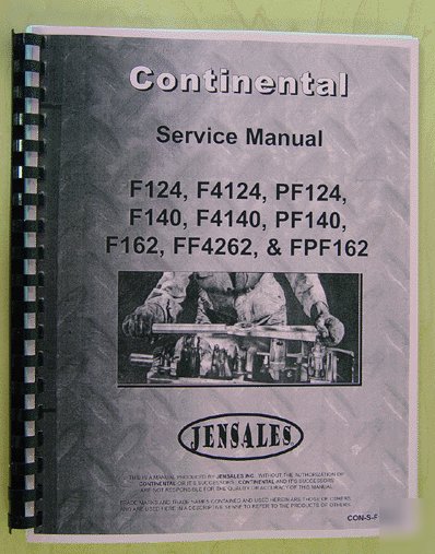 Continental engine F124 service manual (con-s-F124+)