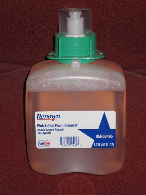 Renown 1.25 l pink lotion foam cleanser