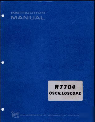 Tektronix R7704 service manual