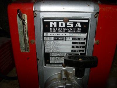 Mosa arc welders ac/dc with generator