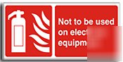 Not used/ elec.equip sign-s. rigid-400X200MM(fi-014-rp)