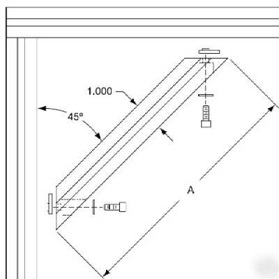 8020 aluminum 45 degree support 10 s 2566 n