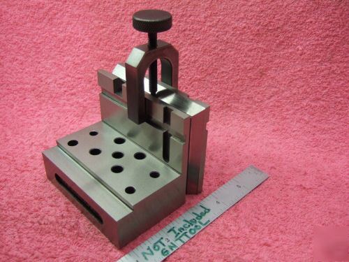 Angle plate toolmaker machinist hardened ground vee 