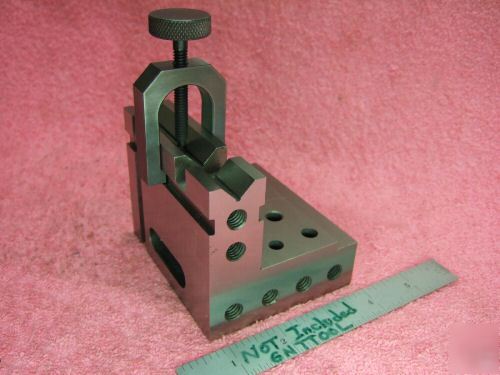 Angle plate toolmaker machinist hardened ground vee 