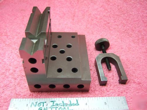 Angle plate toolmaker machinist hardened ground vee 