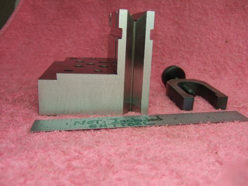 Angle plate toolmaker machinist hardened ground vee 