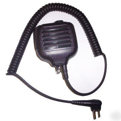 Compact speaker microphone for motorola handhelds
