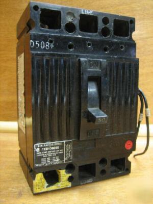 Ge general electric breaker TED136050 50AMP a 50A aux