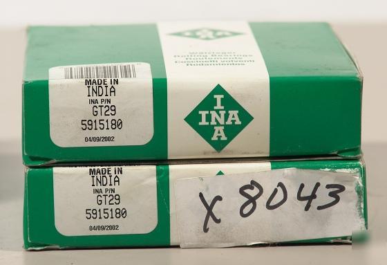 Ina bearing 5915180 lot of 2 