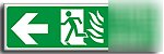 Fire exit-(rm) left sign-450X150MMADH.vinyl (sa-042-aq)