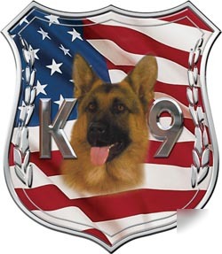 Police badge decal reflective 6