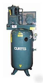 Curtis air compressor 5HP 3 phase w/ free shipping
