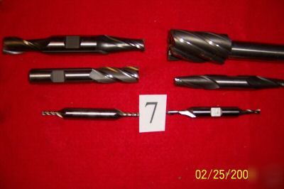 New high speed steel end mills 6 pcs 